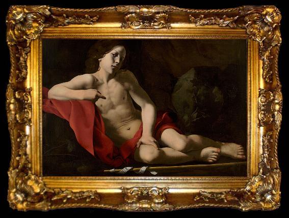 framed  CARACCIOLO, Giovanni Battista The Young Saint John in the Wilderness, ta009-2